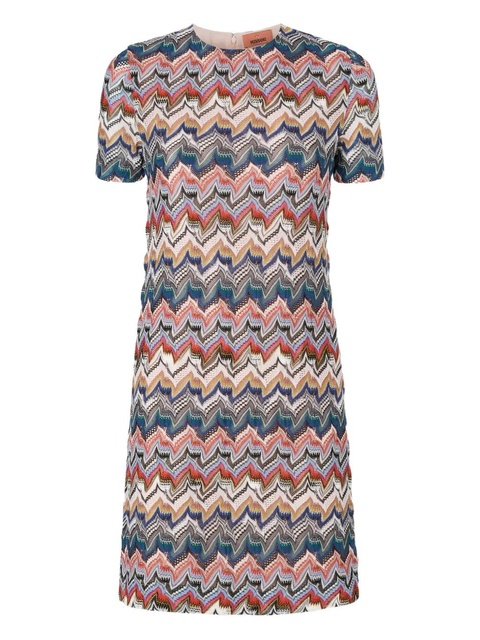 Missoni Zigzag Lamé knit mini dress - Pink - zdjęcie produktu nr 1