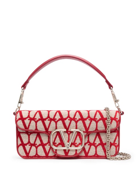 Valentino Garavani Monogram logo-plaque shoulder bag - Red - zdjęcie produktu nr 1