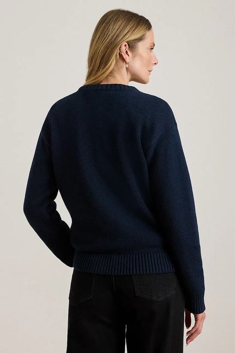 Lauren Ralph Lauren sweter bawełniany damski kolor granatowy 200P02075 - zdjęcie produktu nr 1