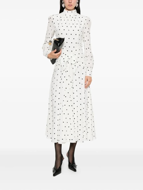 Alessandra Rich polka-dot dress - White - zdjęcie produktu nr 2