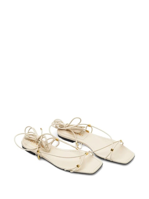 Valentino Garavani leather sandals - Neutrals - zdjęcie produktu nr 2