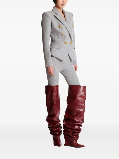 Balmain six-button padded-shoulder jacket - Grey - zdjęcie produktu nr 1