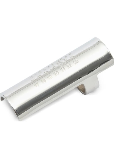 MM6 Maison Margiela engraved ring - Silver - zdjęcie produktu nr 1