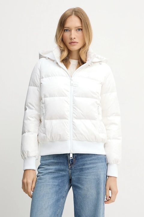 Armani Exchange kurtka puchowa kolor biały przejściowa XW000228 AF12286 - zdjęcie produktu nr 1