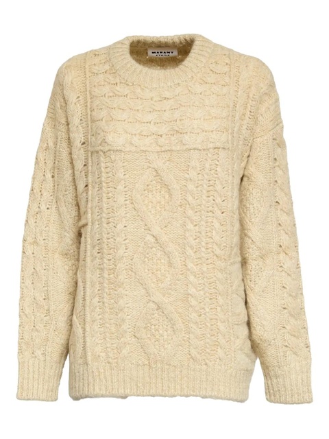 ISABEL MARANT Deotille cable-knit sweater - Neutrals - zdjęcie produktu nr 1