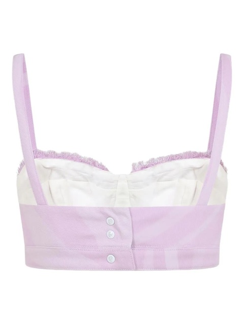 PUCCI sweetheart-neck cotton top - Pink - zdjęcie produktu nr 2