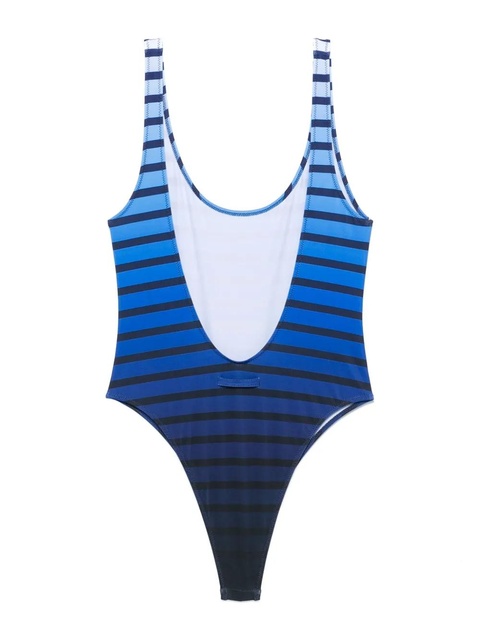 Jean Paul Gaultier striped swimsuit - Blue - zdjęcie produktu nr 1