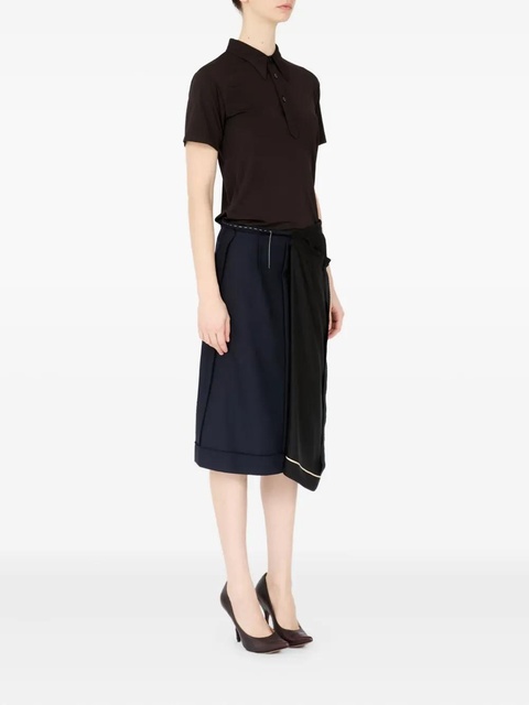 Maison Margiela three-button polo top - Brown - zdjęcie produktu nr 2