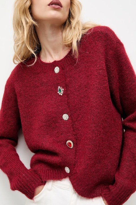 Answear.LAB sweter z wełną damskie kolor bordowy lekki - zdjęcie produktu nr 1