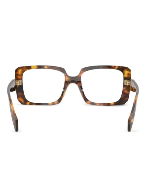 Prada Eyewear square-frame glasses - Brown - zdjęcie produktu nr 1