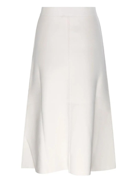 Max Mara asymmetrical-hem midi skirt - White - zdjęcie produktu nr 1