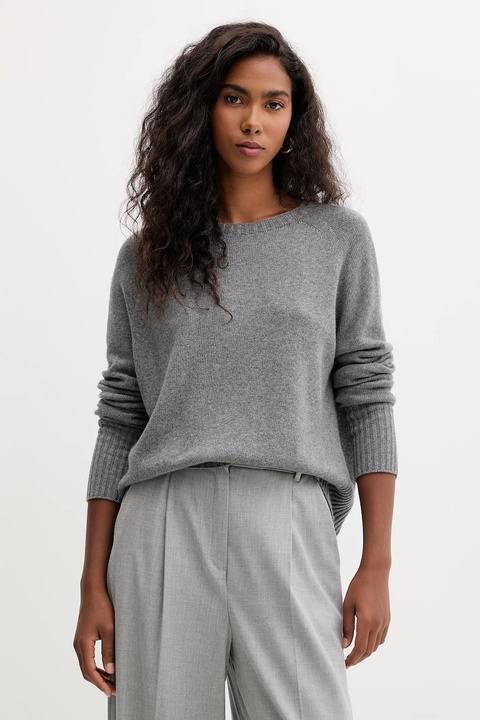 Marella sweter damski kolor szary lekki 2523366354200 - zdjęcie produktu nr 1