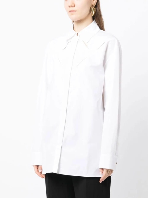 Versace cut-out detail long-sleeve shirt - White - zdjęcie produktu nr 2
