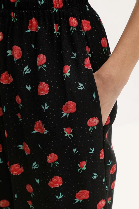 The Sleeper spodnie damskie kolor czarny szerokie high waist PSPT03F021N - zdjęcie produktu nr 2