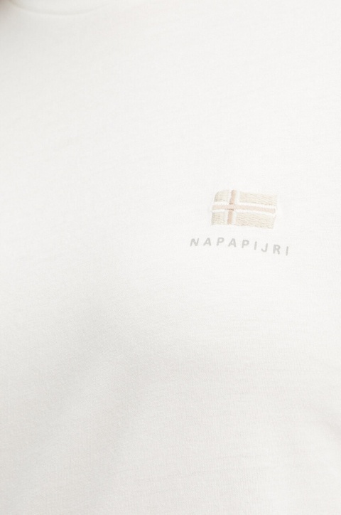 Napapijri t-shirt bawełniany S-Nina damski kolor biały NP0A4H872061 - zdjęcie produktu nr 2