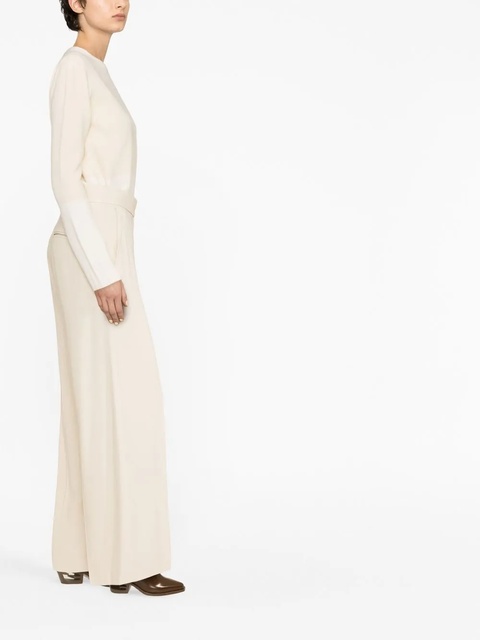 KHAITE high-waisted wide-leg trousers - Neutrals - zdjęcie produktu nr 2