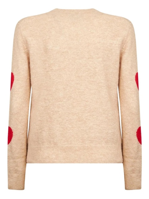 MC2 Saint Barth heart embroidery crewneck sweater - Neutrals - zdjęcie produktu nr 1