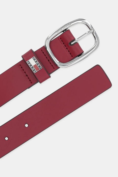 Tommy Jeans pasek skórzany damski kolor bordowy AW0AW15836 - zdjęcie produktu nr 2