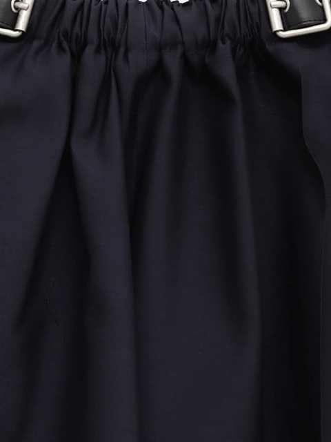 LOEWE pleated leather-belt trousers - Blue - zdjęcie produktu nr 2