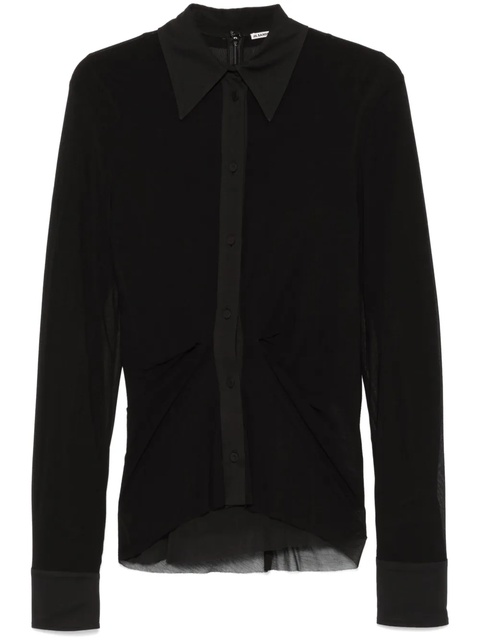 Jil Sander crepe shirt - Black - zdjęcie produktu nr 1