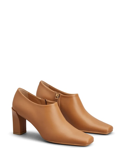 Tod's square-toe 85mm leather boots - Brown - zdjęcie produktu nr 1