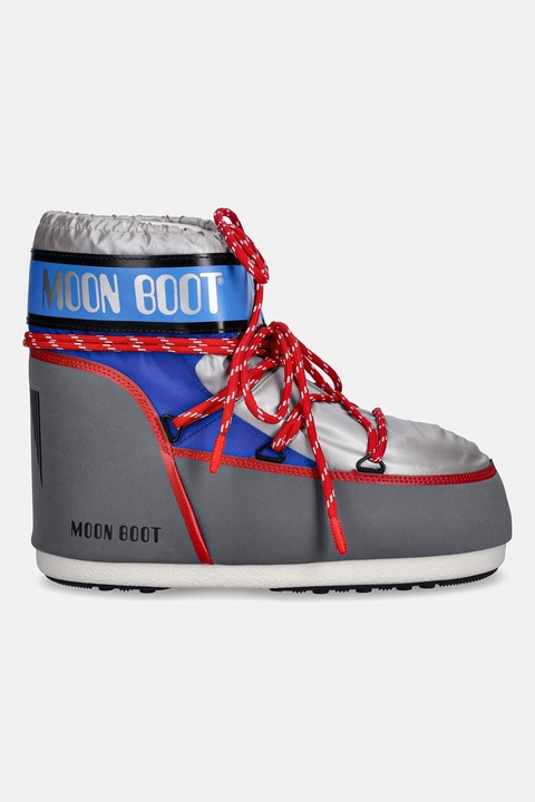 Moon Boot śniegowce MB ICON LOW SPACE RACING kolor szary 80D1409650 HF04 - zdjęcie produktu nr 2