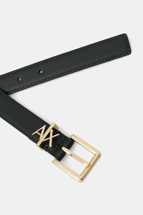 Armani Exchange pasek skórzany damski kolor zielony 941182 4R759 - zdjęcie produktu nr 2