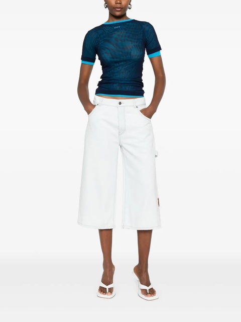 Off-White five-pocket denim shorts - Blue - zdjęcie produktu nr 1