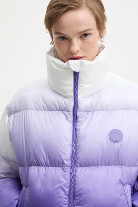 Hugo Blue kurtka kolor fioletowy zimowa oversize 50543604 - zdjęcie produktu nr 1