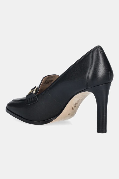 Lauren Ralph Lauren czółenka skórzane Tasha Tl kolor czarny na słupku 802P04169001 - zdjęcie produktu nr 1