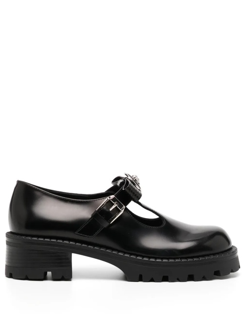 Versace Gianni Ribbon leather loafers - Black - zdjęcie produktu nr 1