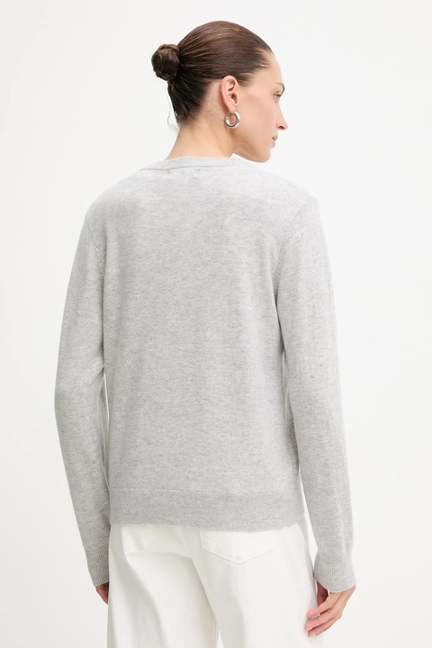Answear.LAB sweter z wełny merino damski kolor szary lekki - zdjęcie produktu nr 2