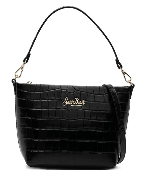 MC2 Saint Barth Aline croc-embossed logo tote bag - Black - zdjęcie produktu nr 1