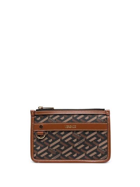 Versace La Greca compact wallet - Brown - zdjęcie produktu nr 1