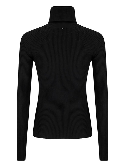 Sportmax ribbed-knit zip-detail sweater - Black - zdjęcie produktu nr 1
