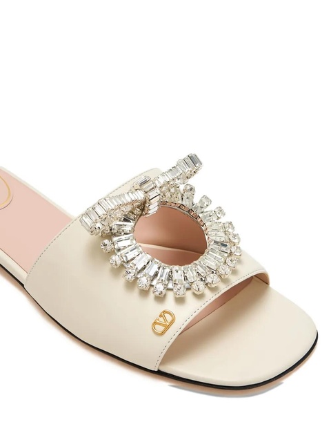 Valentino Garavani Adamantine crystal-embellished sandals - Neutrals - zdjęcie produktu nr 2