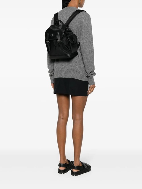 Mulberry logo-appliqué buckle-fastening backpack - Black - zdjęcie produktu nr 2