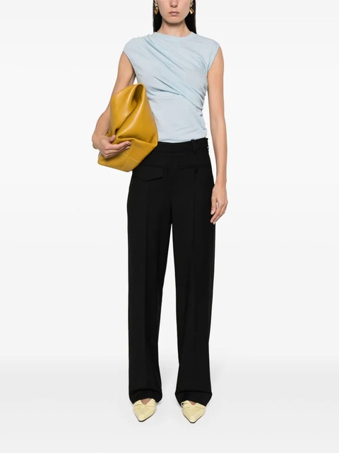 Victoria Beckham twill tapered trousers - Black - zdjęcie produktu nr 1
