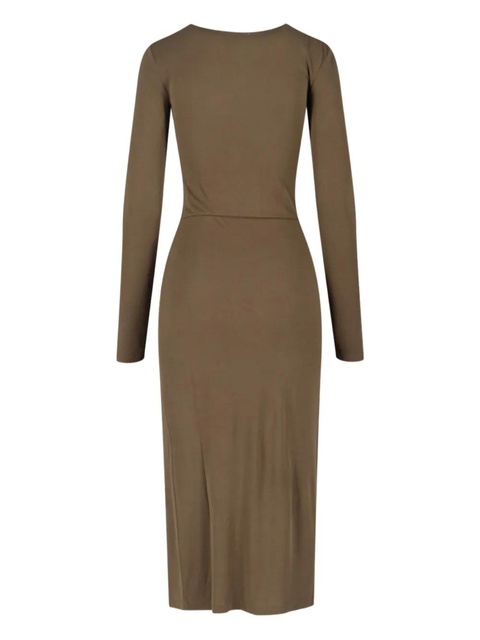 ISABEL MARANT side-ruched midi dress - Green - zdjęcie produktu nr 2