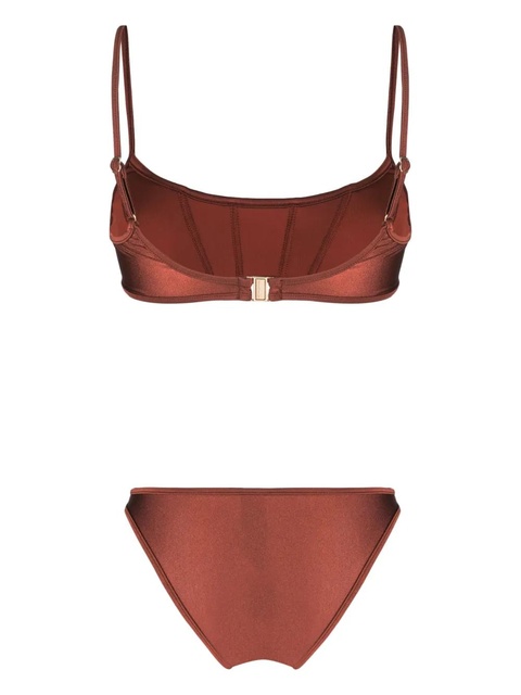 ZIMMERMANN Alight corset bikini - Brown - zdjęcie produktu nr 1