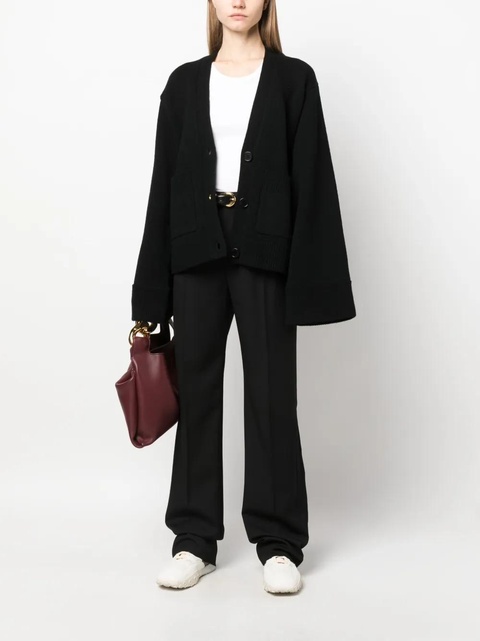 Axel Arigato Memory boxy-fit wool cardigan - Black - zdjęcie produktu nr 1