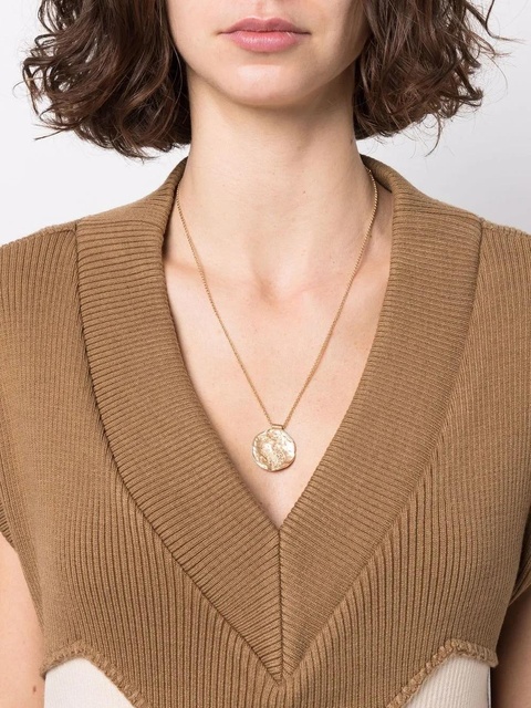 Maje Zodiac medal necklace - Gold - zdjęcie produktu nr 2