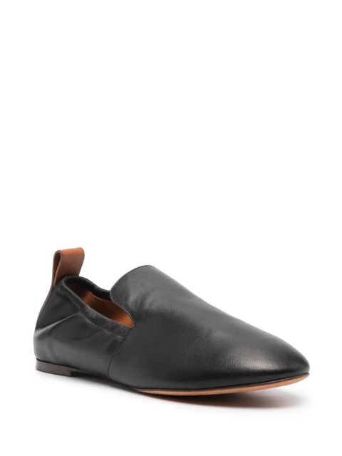 Lanvin leather flat loafers - Black - zdjęcie produktu nr 1
