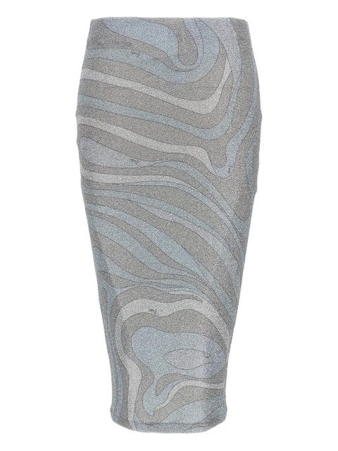 PUCCI Iride metallic midi skirt - Grey - zdjęcie produktu nr 1