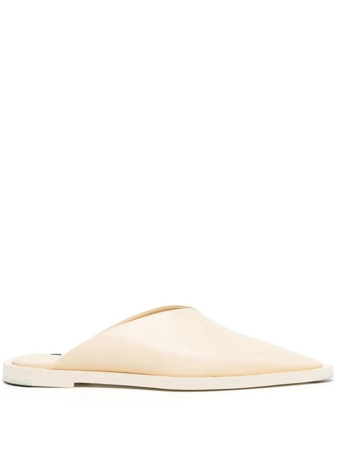Jil Sander pointed-toe leather mules - Neutrals - zdjęcie produktu nr 1