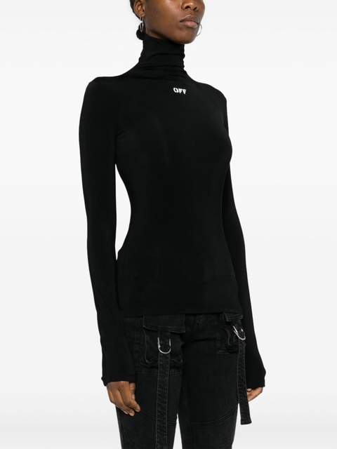 Off-White Off-Stamp high-neck top - Black - zdjęcie produktu nr 2