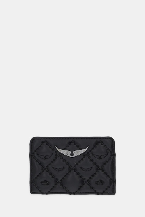 ZADIG&VOLTAIRE etui na karty skórzane kolor czarny LWSG03689 - zdjęcie produktu nr 1