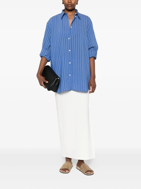 TOTEME stripe-pattern shirt - Blue - zdjęcie produktu nr 2