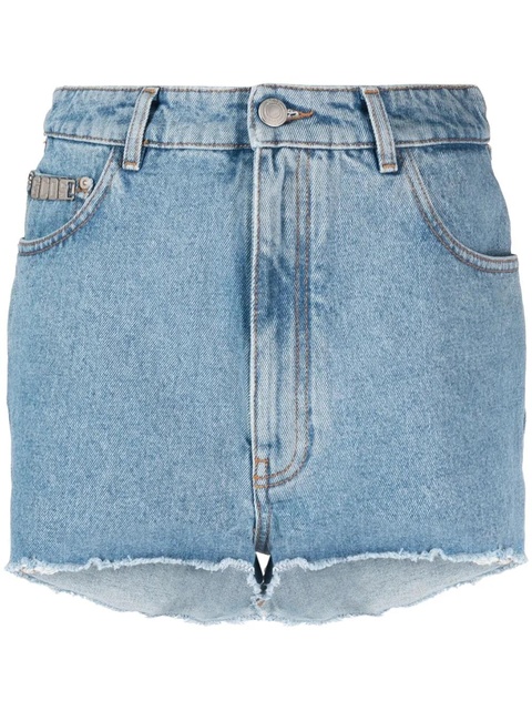 GCDS high-waisted denim shorts - Blue - zdjęcie produktu nr 1