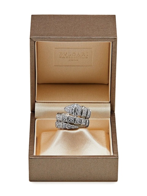 Bvlgari 18K white gold Serpenti Viper diamond ring - Silver - zdjęcie produktu nr 2